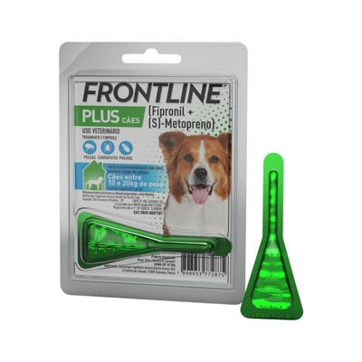 Frontline Plus para Cães de 10 a 20 Kg - Antipulgas e Carrapatos