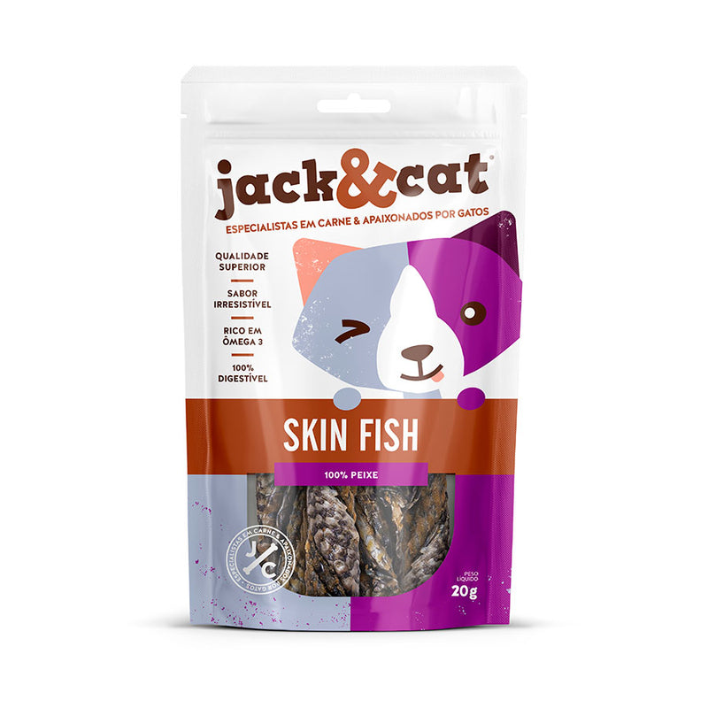 Petisco Jack&Cat Skin Fish para Gatos 20g