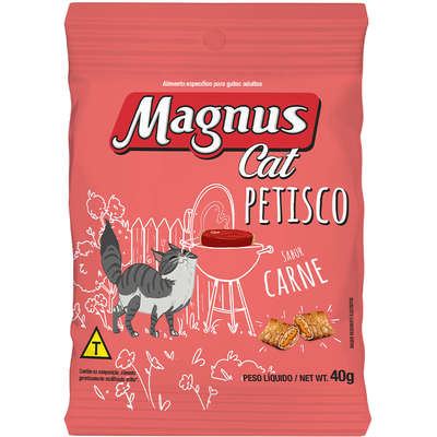 Petisco Magnus Cat Carne para Gatos