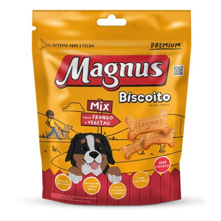 Magnus Biscoito Mix Cachorros Adultos 500g