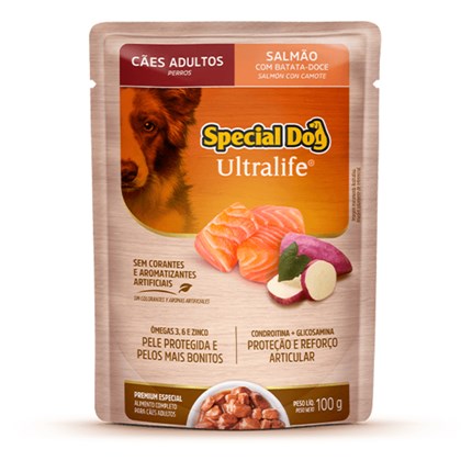 Sachê Special Dog Para Cachorros Adultos 100gr Sabor Salmão E Batata-Doce