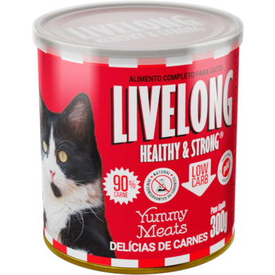 Alimento Natural Livelong Delícias de Carne para Gatos