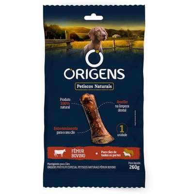 Petisco Origens para Cães Adultos Fêmur Bovino