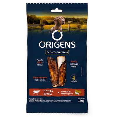 Petisco Origens para Cães Adultos Costela Bovina