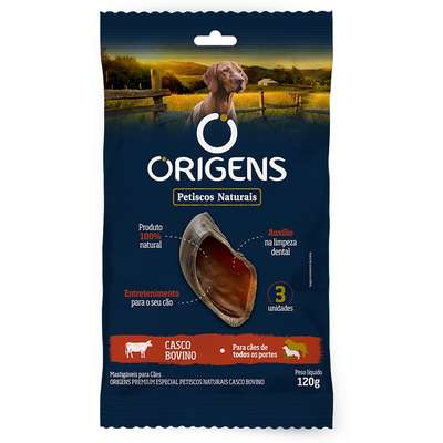 Petisco Origens para Cães Adultos Casco Bovino
