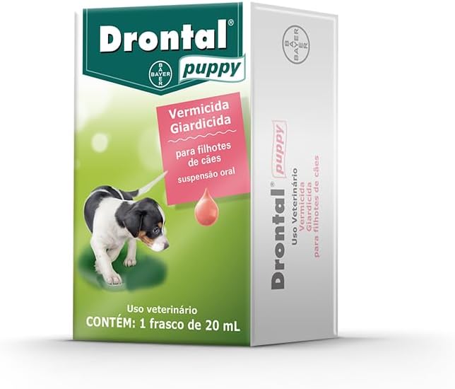 Bayer Vermífugo Drontal Puppy Para Cães Filhotes - 1 Frasco De 20Ml