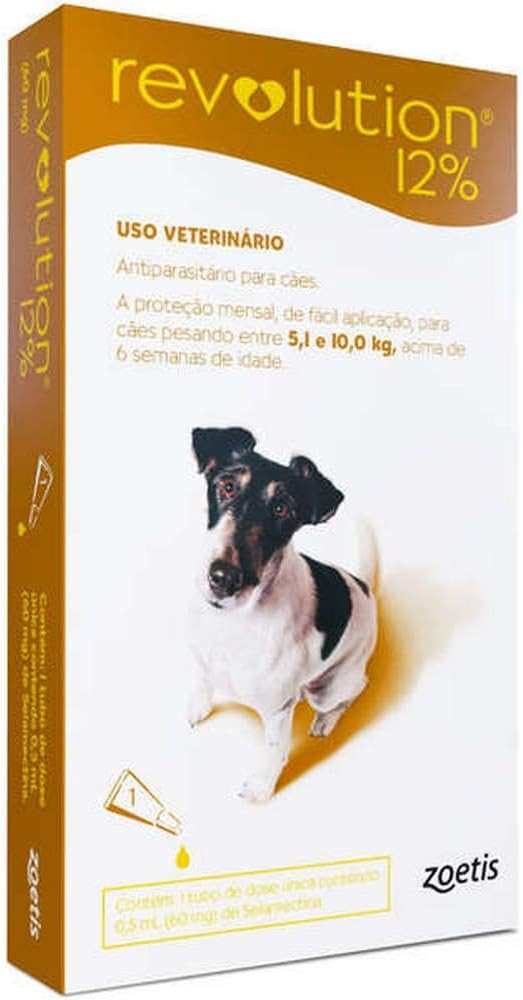 Revolution 12% Marrom-Bis.-0,50Ml.Caes Zoetis Para Cães