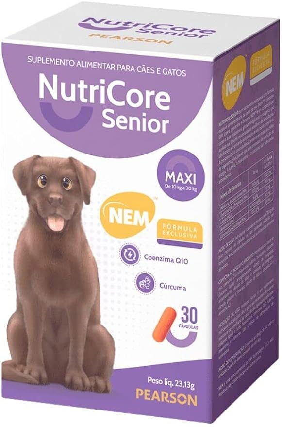 Suplemento Alimentar NutriCore Senior Maxi para Cães - 30 capsulas