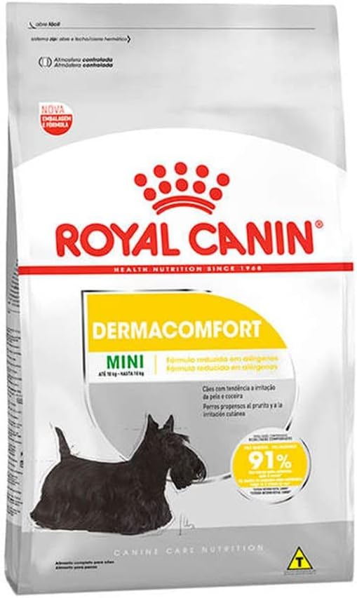 Ração Royal Canin Mini Dermacomfort para Cães Adultos - 1Kg