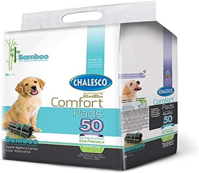 Chalesco Tapete Higiênico Para Cães Confort Bamboo 50 Unidades