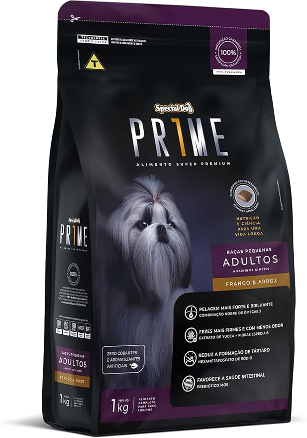 Ração Special Dog Prime para Cães Adultos de Porte Médio Sabor Frango e Arroz