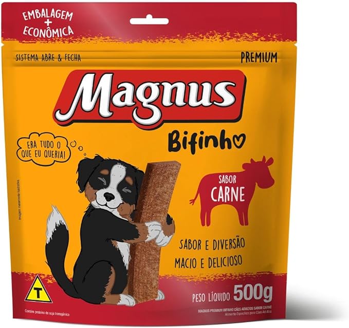 Magnus Bifinho Cães Adultos Sabor Carne - 500G