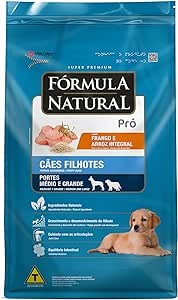 Ração Fórmula Natural Pró para Cães Filhotes de Porte Médio e Grande Sabor Frango e Arroz Integral