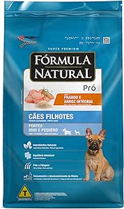 Ração Fórmula Natural Pró para Cães Filhotes de Porte Mini e Pequeno Sabor Frango e Arroz Integral