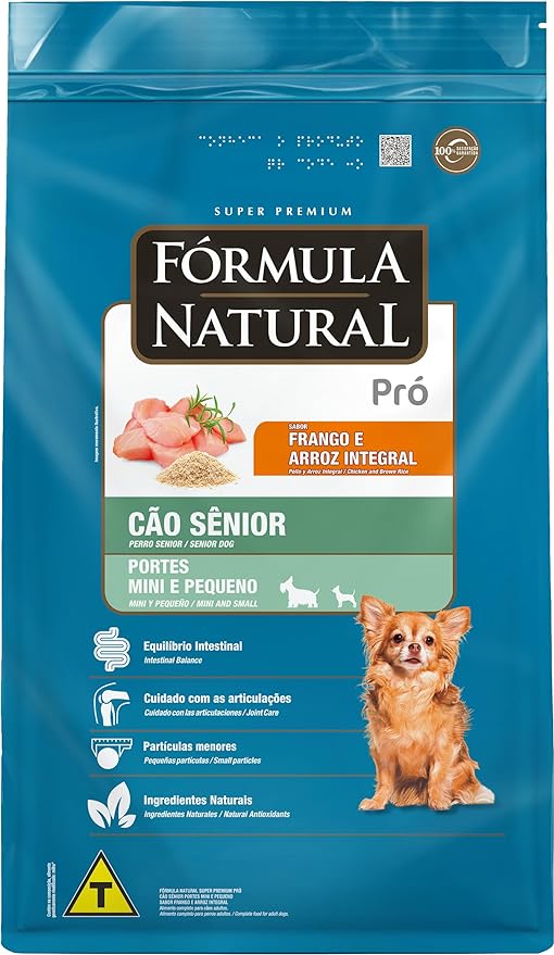Ração Fórmula Natural Pro para Cães Senior de Porte Mini e Pequeno Sabor Frango e Arroz-1kg