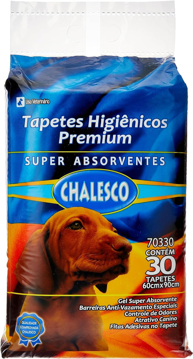 Chalesco Tapete Higiênico Premium Para Cães Com 30 Unidades