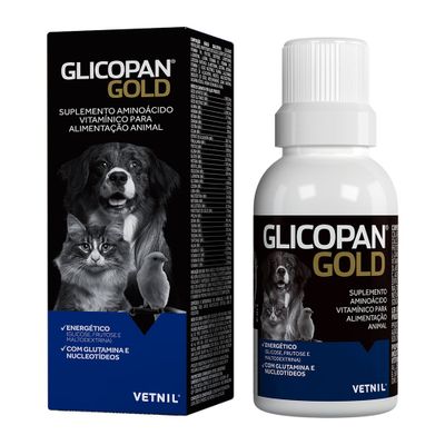 Vetnil  Glicopan Gold Suplemento de Vitaminas para Pets Vetnil 125 ml