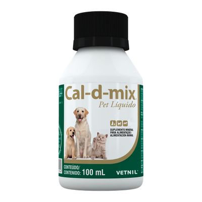 Cald-d-mix Suplemento Líquido Vetnil 100ml Para Cães E Gato
