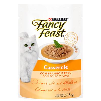 Ração Úmida Fancy Feast Casserole Frango e Peru 85 g