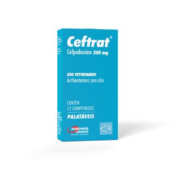 Antibiótico Ceftrat 200mg para Cães 24 comprimidos
