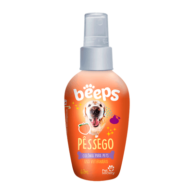 Colônia Beeps Pêssego Pet Society 60 ml