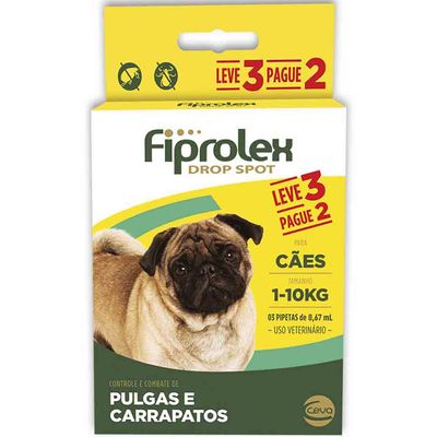 Antipulgas Fiprolex Cães 1-10kg