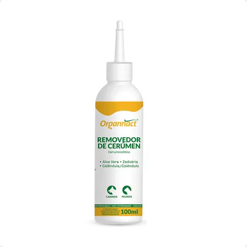 Removedor De Cerumen Ouvido Cães E Gatos Organnact 100ml