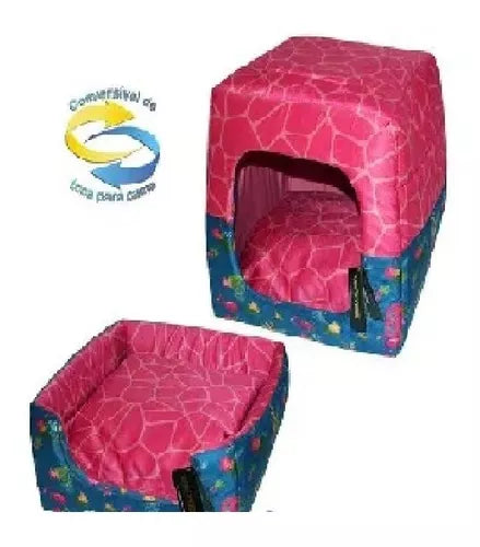Cama Caminha Ou Toca Flamingo 2 Em 1 Caes Gatos Mascote Pet