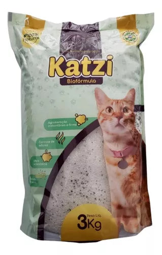 Areia Sanitaria Para Gato Katzi Bioformula 3kg