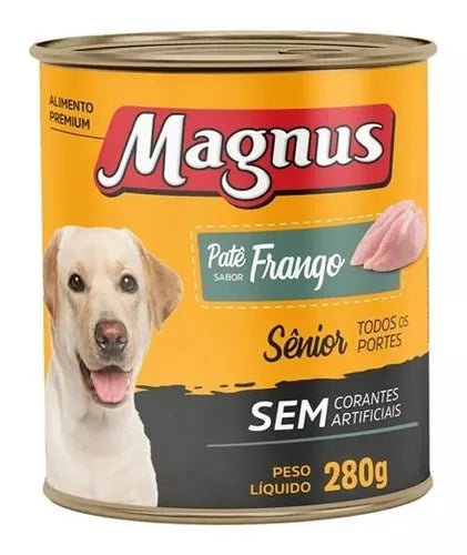Ração Úmida Magnus Para Cães Sênior Frango 280g
