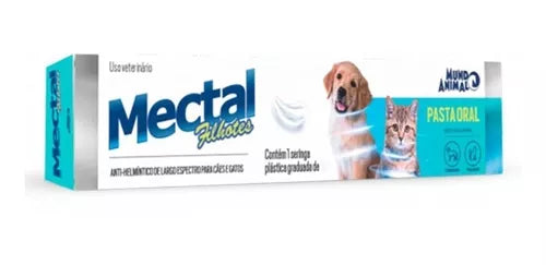 Vermífugo Mectal Filhotes Cães E Gatos Mundo Animal - 14g