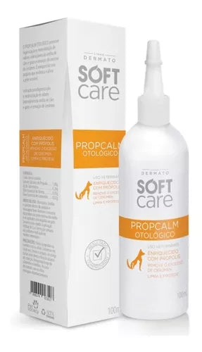 Loção Otológica Propcalm Soft Care Pet Society 100ml Fragrância Neutro