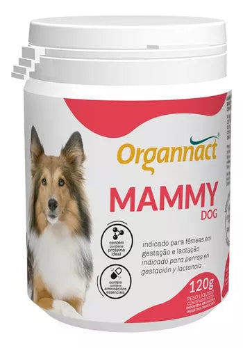 Suplemento Vitamínico Fêmea Prenhe Organnact Mammy Dog 120g