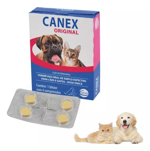 Vermífugo Canex Original-04 Comprimidos
