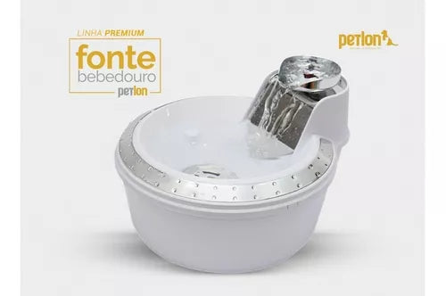 Fonte Bebedouro Cães E Gatos Petlon Premium C/ 2 Unid Filtro