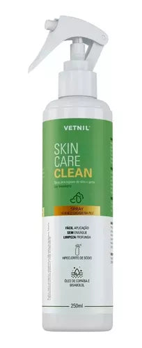 Skin Care Clean 250ml Limpeza Cães E Gatos Vetnil