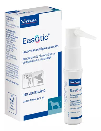 Easotic 10ml Solução De Tratamento Otológico - Cães