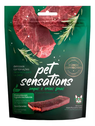 Bifinho Petitos Sensations para Cães Adultos Sabor Carne e Ervas Finas