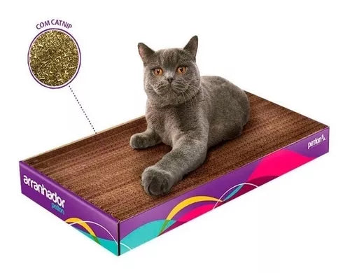 Arranhador De Papelao Para Gatos Com Catnip Petlon