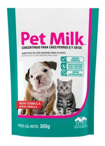 Leite Para Gatos Cães Filhotes Substituto Pet Milk 300g