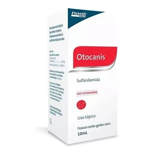 Otocanis 10ml Tratamento Otológico Otite Em Cães Provets