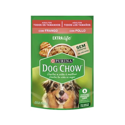 Ração Úmida Dog Chow Cães Adultos Frango 100 g
