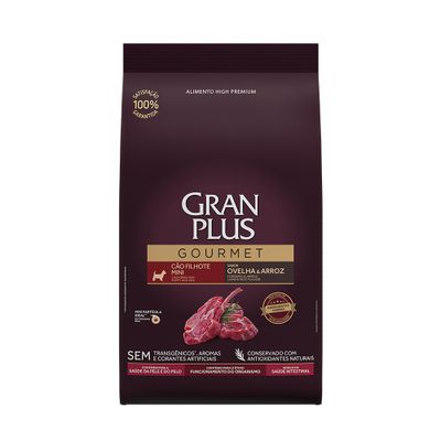 Ração GranPlus Gourmet Cães Filhotes Mini Ovelha e Arroz 3 kg