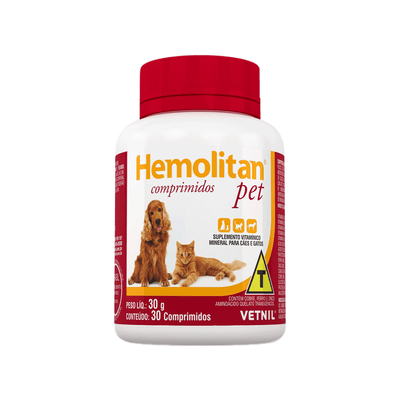 Hemolitan Pet 30 Comprimidos 30 g
