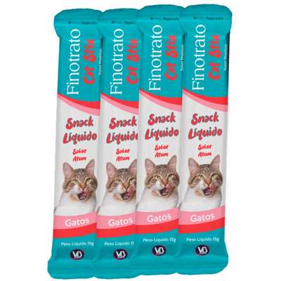 Petisco Finotrato Cat Stix para Gatos Sabor Atum 5 unidades