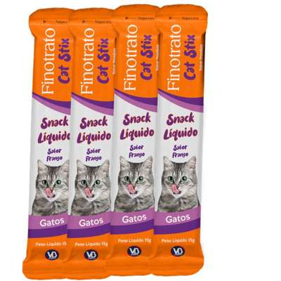 Petisco Finotrato Cat Stix para Gatos Sabor Frango