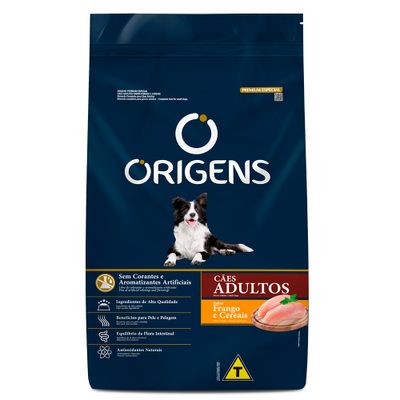 Ração Origens Cães Adultos Frango e Cereais 15kg