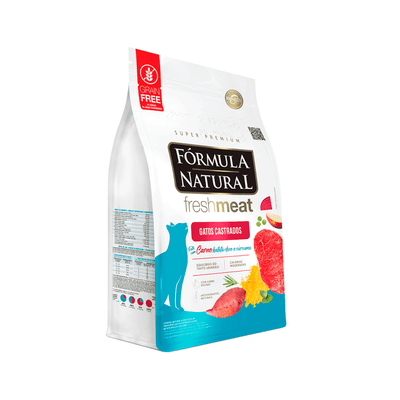 Ração Fórmula Natural Fresh Meat Gatos Castrados Carne 7 kg