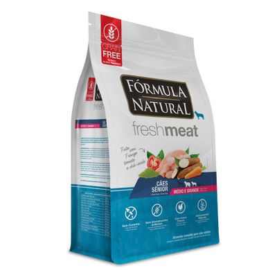 Ração Fórmula Natural Fresh Meat Cães Sênior Médio e Grande Frango 7kg