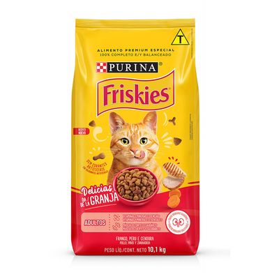 Ração Friskies Gatos Adultos Delícias da Granja Frango 10,1 kg
